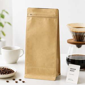 Bolsa Doypack Kraft con Fondo Reforzado y Cierre Hermético, para Té, Especias, Hierbas, Carne Seca, Golosinas para Mascotas, Proveedor de Envases para Alimentos Secos - Product Image 3