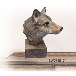 Promozione <span class=keywords><strong>di</strong></span> vendite con il prezzo <span class=keywords><strong>di</strong></span> fabbrica 3d testa <span class=keywords><strong>di</strong></span> animale scultura testa <span class=keywords><strong>di</strong></span> lupo scultura - Product Image 2