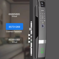 Serrures de porte intelligentes 3D à combinaison de reconnaissance faciale avec poignée Tuya Digital Fingerprint Smart Door Locks
