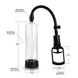 Pompe à vide pour pénis JoyPark pour hommes, aide à l'<span class=keywords><strong>agrandissement</strong></span>, combat l'impuissance, pour un pénis plus gros, plus long et plus épais, jouet pour adultes sans phtalates, étanche. - Product Image 4