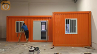 Maison modulaire détachable de 20 pieds maison modulaire de secours préfabriqué Sauvetage d'urgence Maison mobile en conteneur