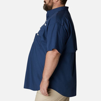 Chemise de pêche extra large à boutons, avec protection UV 50, motif poisson amusant, design personnalisé, pour l'extérieur en automne, avec masque intégré.