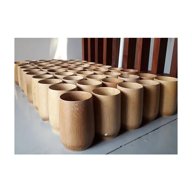 Taza de bambú reutilizable para té, respetuoso con el medio ambiente, tazas de bambú, taza de madera de Vietnam (Ms.Kaylin: WS: + 84817092069)