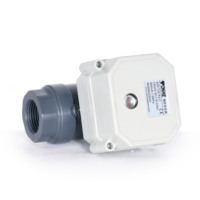 Vanne en PVC de contrôle d'actionneur électrique IP67 CE DN15 BSP RS485 Communication MODBUS 9600bps DC24V vanne à boisseau sphérique en plastique proportionnelle
