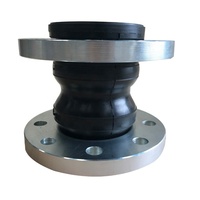 Raccord flexible à double sphère avec joint d'expansion en caoutchouc EPDM et bride