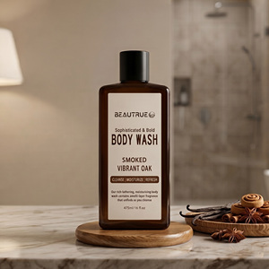 Gel de Ducha Masculino de Marca Blanca, Limpiador Corporal de Lujo con Aroma a Especias, Bourbon y Roble Blanco, Cuidado Hidratante - Product Image 1