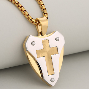 Kalung Liontin <span class=keywords><strong>Pria</strong></span> Bahan Stainless Steel Merk Eropa Amerika Asli Model Trendi dengan Liontin Bergaya Mekanik - Product Image 2