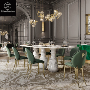 <span class=keywords><strong>Table</strong></span> basse de luxe en marbre <span class=keywords><strong>blanc</strong></span> avec bordure en métal doré, <span class=keywords><strong>table</strong></span> centrale en pierre irrégulière haut de gamme pour salon de villa - Product Image 4