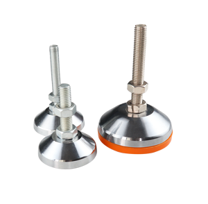 Tzhif Thương Hiệu Thấp Moq Có Thể Điều Chỉnh Vít Nhiệm Vụ Nặng Nề San Lấp Mặt Bàn Chân M10 Kẽm Mạ Carbon Thép Cao Su TPU Pad Cơ Sở Dia 40Mm Kim Loại - Product Image 2