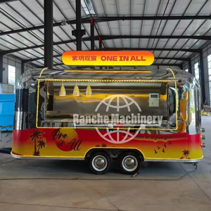 Remolque de Comida Nuevo, Estilo Retro, Cocina Móvil Fabricada en Fábrica, Tienda de Boba, Camión de Venta Ambulante - Product Image 1