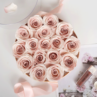 Roses stabilisées d'Équateur, roses éternelles, fleurs stabilisées pas chères, cadeau de fleurs stabilisées, roses stabilisées dans un coffret cadeau