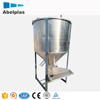 Silo di Miscelazione Verticale Automatico in Acciaio Inox per Riciclaggio di Plastica