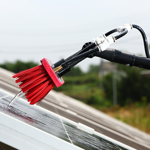 Zhenda Telescopic Water <b>Powered</b> <b>Brush</b> 3.6m 9m Photovoltaic Panel Cleaning Tool Building Facade Cleaner - Product Image 2