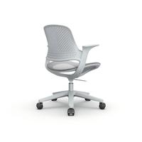 Chaise de bureau ergonomique entièrement en mesh, réglable en hauteur, pivotante, avec accoudoirs et appui-tête pour poste de travail et bureau à domicile