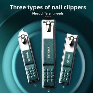 Ensemble de coupe-ongles 4 ou 6 pièces, outil de manucure et de beauté, ensemble d'ongles en acier inoxydable anti-éclaboussures pour les doigts et les orteils - Product Image 3