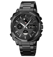 Montre chronographe numérique de luxe SKMEI 1673 pour hommes, marque personnalisée, grand cadran carré de 47 mm, boîtier en alliage, fabrication propre