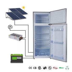 Congélateur compact 218L, grand réfrigérateur solaire à double porte, réfrigérateur vertical pour la maison - Product Image 3