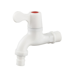ก๊อกน้ำพลาสติกแบบเปิดเร็ว 1 มือจับ แรงดัน 0.5 บาร์ สำหรับใช้ในห้องน้ำและกลางแจ้ง - Product Image 1