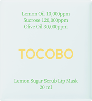 Masque exfoliant et hydratant pour les lèvres TOCOBO au sucre de citron, soin hydratant pour lèvres sèches, soin naturel des lèvres
