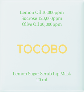 TOCOBO Lemon Sugar Scrub Lip Mask Exfoliante Hidratante Tratamiento hidratante para labios secos Cuidado de labios natural - Product Image 5