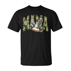 Camiseta de camuflaje retro para caza de patos Mallard Hunting Mama - Product Image 2