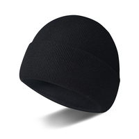 Bonnet unisexe de luxe en coton tricoté 100 % avec logo personnalisé – Bonnet classique pour l'automne et l'hiver, idéal pour le ski et les voyages, garde au chaud