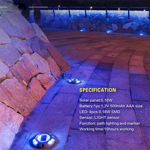 Solar LED Deck Driveway Aluminium Dock Light Outdoor Walkway Runway Stair Lamp for Road Application Solar Steps Lights IP68 - Product Image 2