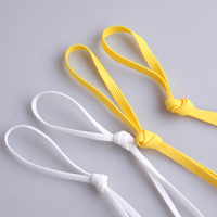 Vente en gros d'usine, stock de bande élastique tressée tricotée plate colorée de 3 mm, 4 mm, 5 mm pour vêtements, sangle élastique