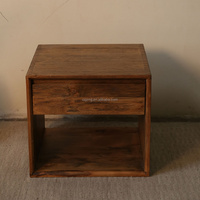 Table console élégante et compacte en teck massif, fabriquée à la main, de style traditionnel, écologique, pour appartement, villa, salon, entrée