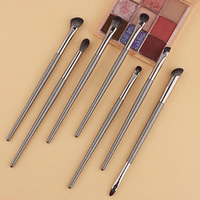 Nouvel ensemble de 7 pinceaux de maquillage pour les yeux en fibres synthétiques – Pinceaux de précision pour fard à paupières, estompage, contour des yeux, surligneur et sourcils