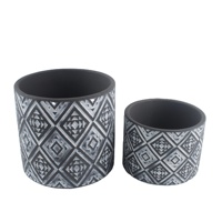 Vente flash - Pot de fleurs classique avec design en relief pour la décoration de la maison, pot à cactus pour une utilisation en extérieur dans le jardin