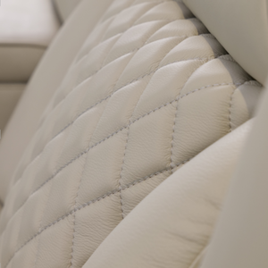 Бежевый и белый диван мебель для гостиной набор домашнего кинотеатра Электрический откидной кожаный диван сиденья - Product Image 4