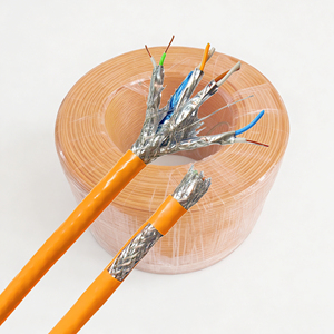 สายเคเบิลเครือข่าย Zhongtong 4 คู่ Cat7 แบบมีฉนวนป้องกัน ตัวนำทองแดงแท้ SFTP 23awg PoE <span class=keywords><strong>Plus</strong></span> <span class=keywords><strong>Plus</strong></span> รองรับวิดีโอ 8K 16K Ultra HD - Product Image 2