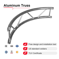 Estructura de Aluminio Arqueada, Personalización Basada en Planos, Estructura de Aluminio para Techo de Escenario con Espiga para Empresas de Eventos y Exposiciones