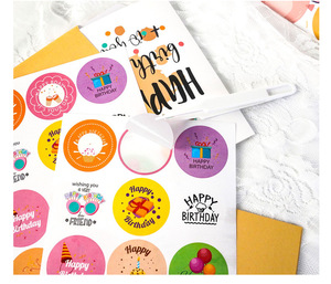 <span class=keywords><strong>Carte</strong></span> de vœux personnalisée pour <span class=keywords><strong>anniversaire</strong></span> et fêtes, avec enveloppe et autocollant, assortiment de 24 cartes d'<span class=keywords><strong>anniversaire</strong></span> - Product Image 3