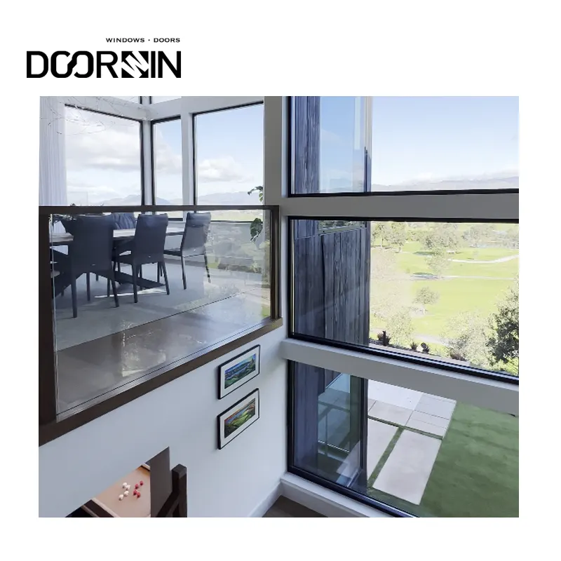 AS2047 Big view Floor To Ceiling window aluminum frame fixed glass windows