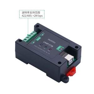 U4P-FT1B U44P-FTB DSTU2P-FTB USB เป็น 422/485 PRO โมดูลแปลงสัญญาณแบบอนุกรมสำหรับติดตั้งบนราง DIN, DB9 ตัวผู้ / อินเทอร์เฟซ USB-B L357 - Product Image 3