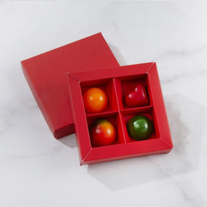 Boîte à chocolats transparente pour 6/8 truffes artisanales, boîte à chocolat noir vide, boîte cadeau, mini boîte à friandises - Product Image 4