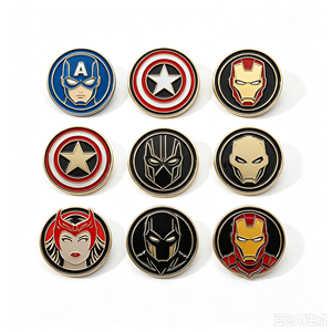 Nuevos Broches de Boda Inspirados en Marvel, de Películas y Series Europeas y Americanas, con Personajes de Dibujos Animados como Moon Knight y Scarlet Witch - Product Image 4