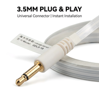 Câble de détection de fuite IP conducteur intelligent en ABS plat, détecteur d'inondation ultra-fin de 0,2 mm et large de 7,8 mm, certifié CE/FCC/ROHS