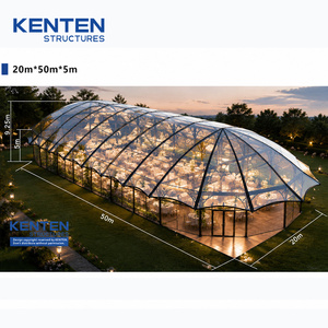 Tentes de mariage courbées en aluminium pour extérieur, 30x40, 40x40, 40x45, pour cérémonies simples, fabriquées à Guangzhou - Product Image 4