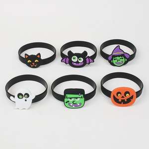 Pulseras de Silicona de Halloween al por Mayor, Lindas Pulseras Infantiles para Fiestas de Halloween - Product Image 1