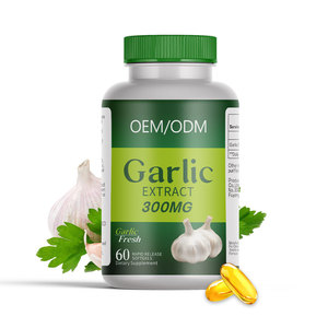 OEM Vente en gros Complément d'huile d'ail Capsules molles d'huile d'ail 350mg en vrac Gélule d'huile d'ail - Product Image 2