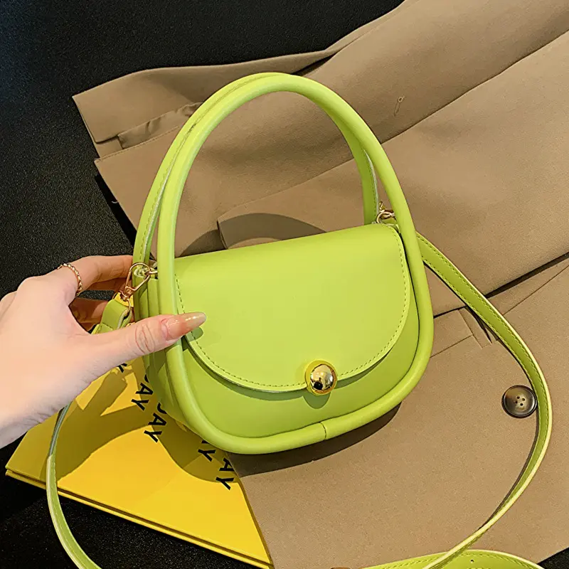 Green Female Shoulder Bags for Women Luxury Pu Leather Crossbody Bag Small Flap Messenger Bag All Match Design Ladies Handbags