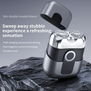 Mini Afeitadora Eléctrica Portátil para Hombre, Carga Rápida, Uso en Casa y Auto, Afeitadora Compacta con Doble Cuchilla, Resistente al Agua, para Cara y Barba - Product Image 3