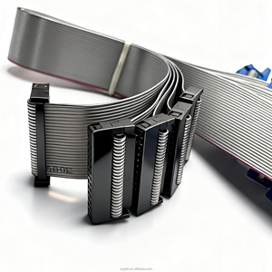 28AWG màu xám phẳng Ribbon Cáp 2.54 mét Pitch IDC nữ để nữ FC nối 40-Pin cho LED hiển thị/Máy in tùy chỉnh - Product Image 5