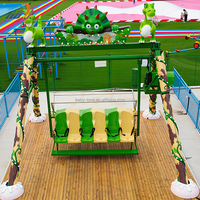 Manège à bascule dinosaure pour enfants, équipement d'attraction populaire pour parcs d'attractions, parcs de loisirs et fêtes foraines, à vendre