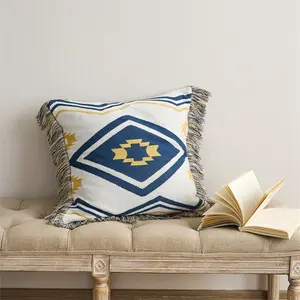 Yeni Boho tarzı 100% pamuk 18*18 "örme yastık ev dekorasyon için ARS