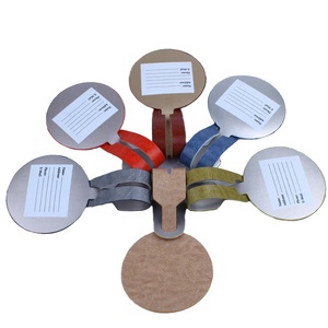 Meetee L-S027 8*22.5cm DIY Luggage Accessories <strong>Tag</strong> Custom Colorful PU Leather Round <strong>Travel</strong> Baggage Bag <strong>Tag</strong> - Product Image 5