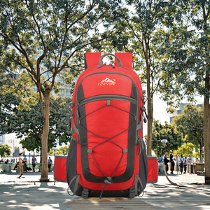 Lightweight Fashion Nylon 20-35L <b>Waterproof</b> Hydrating Geometric Pattern <b>Backpack</b> Polyester Lining Physiological Curve Back - Product Image 3